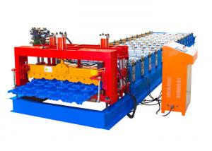  Easy Operation Steel Tile Forming Machine , Roof Tile Forming Machine Material Width 1250mm Manufactures