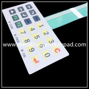  2.54 Pitch Industrial Numeric Keypad 2.0mm Membrane Switch Keyboard Manufactures