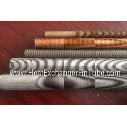 China Metallic integral helical low finned tube, Fin pitch 19FPI/26FPI/28FPI/30FPI for sale