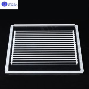 Custom-Shaped Quartz Through-Hole Plates Precision Perforated Optical Fused