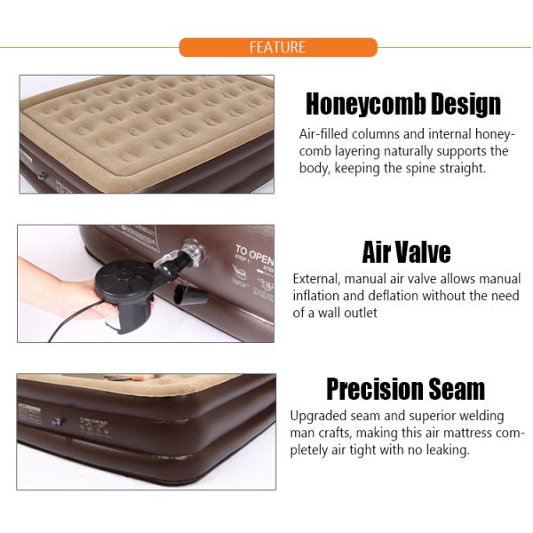 Amazing Blow Up Air Bed Automatic Electric Inflatable Bed For Sleeping