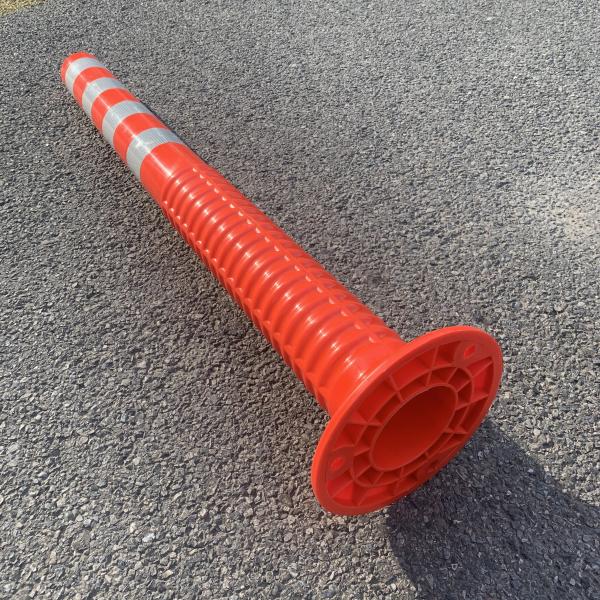 H100cm TPU Flexible Warning Post Road Bollard Delineator Post