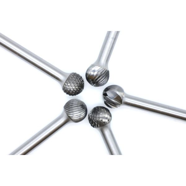SD-5M Carbide Rotary Bits Ball Diamond Cut For Hard Materials Complex Surface Polishing