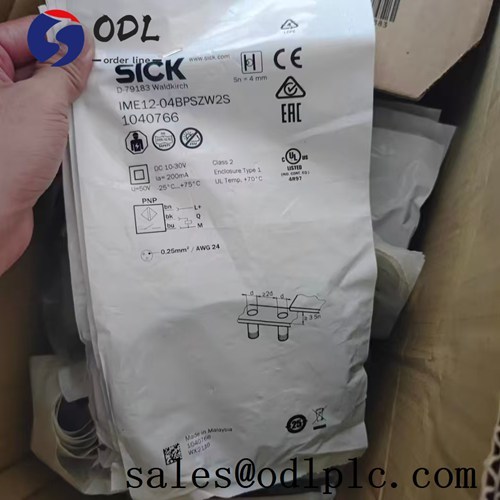 Quality IME12-04BPSZW2S Sick PLC Inductive proximity sensor cable with connector M8, 3-pin, 0.3 NPN, rectangular, 5.67mm for sale