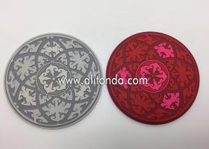  Cheap 3D custom plastic silicone rubber cup coasters for drinks home travel promotional gifts Manufactures