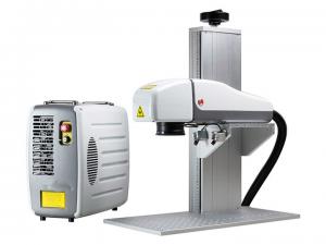 Speed 7000mm / S Fiber Laser Marking Machine 3d 30w For Curved Surface