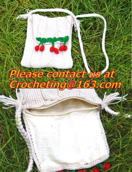 Quality crochet purse,Crochet knitting owl bag,owl handbag,cotton crochet handbag, crohet bags for sale