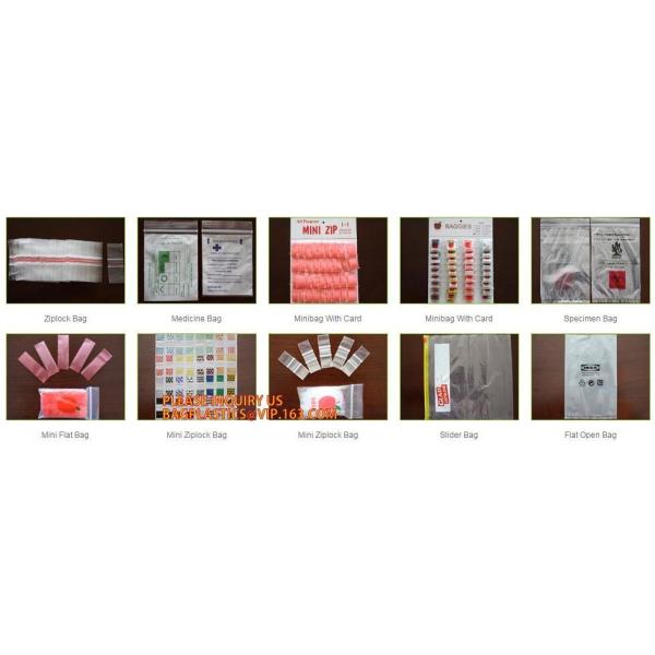 LDPE apple mini zip lock poly bag/printed plastic packaging bag, Apple Mini Zip lockk Baggies Mix Colors 1.5"x1.5"