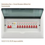 OEM Terminal Electrical Db Box , Plastic Distribution Box With Circuit Breakers
