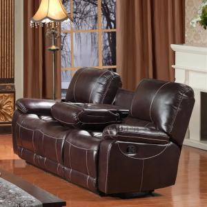  ODM Hotel Leather Power Recliner Sofa , Durable Leather Couch With Electric Recliners Manufactures