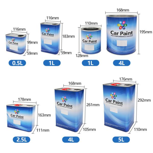 Empty Square Tin Cans 0.5L Rectangular Primer Paint Can