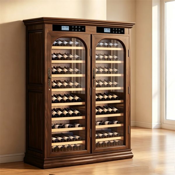 American Style Solid Wood Wine Cooler Cabinet With Constant Temperature Humidity Control American Style Solid Wood Wine Cooler Cabinet With Constant Temperature Humidity Control