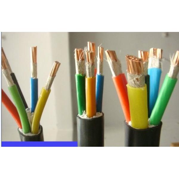 Small Size 2 Core 4 Core Fire Resistant Cable , Fire Rated Electrical Cable