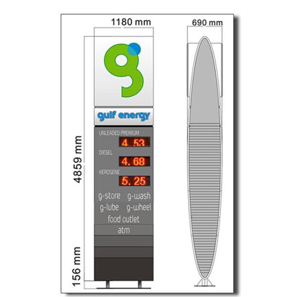 Digital billboard display