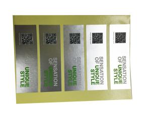  UV Coating Etc Self Adhesive Security Labels Private Printing And Shape Manufactures