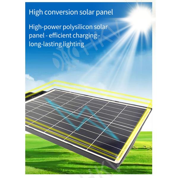 Wall Mounted 300w Radar Induction Solar Street Lamp With Pole
