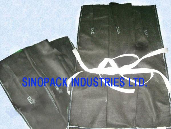 Quality Non-Woven PP Builder Pipeline Black Gravel Bulk Bag Suitable For Oil Pipe 4'' - 6''  - 8'' - 10" for sale
