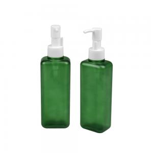  150ml 185ml PETG Cosmetic Bottle Square Shape Body Lotion Pump Bottle 24/410 Manufactures
