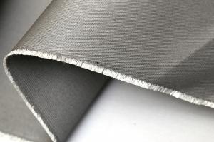 China 750C Stainless Steel Wire Reinforced Silicone Fiberglass Fabric For Fire Curtain on sale