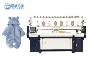  Baby Clothes Double System Flat Bed Knitting Machine With Comb Multi Gauge Manufactures