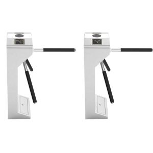 SS304 Access Control Vertical Tripod Turnstile IP44 With Foam Protection