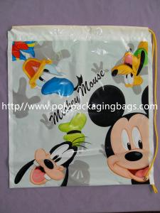  Light Resistant Plastic Drawstring Bags With 7 Colors Gravure Printing Manufactures