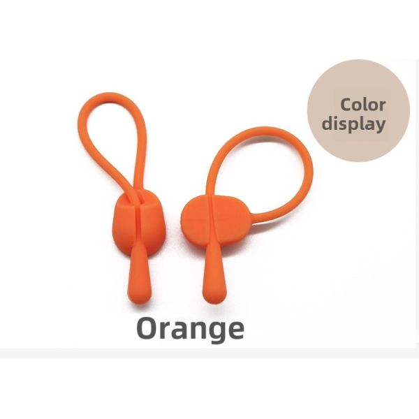 Silicone Solid Wire Bundler Buckle Desktop Strap-On Headphone Data Cable Organizer Stretch Silicone Rope Cable Ties Product