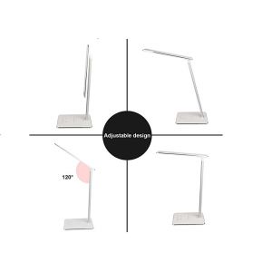 Brightness Adjustable Table Lamp With Wireless Charging Timer Function
