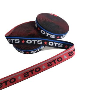 High Tenacity Jacquard Elastic Webbing 2cm-6cm Nylon Elastic Black