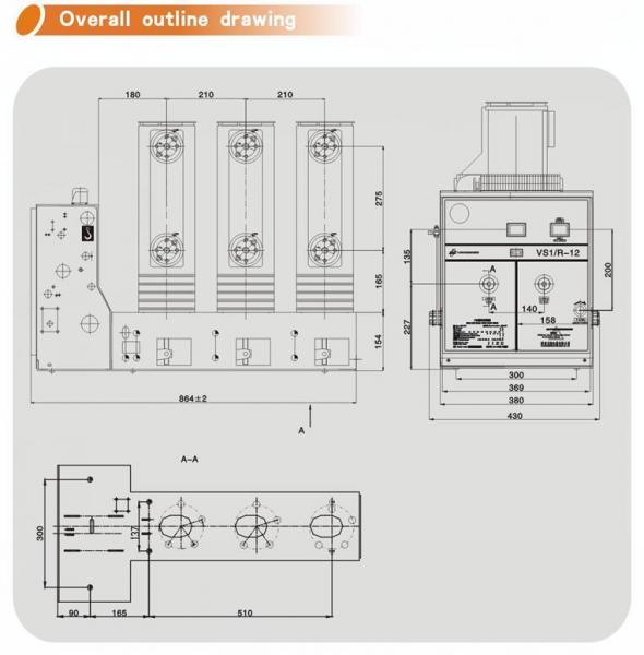 12kv Vacuum Circuit Breaker with Lateral Operating Mechanism