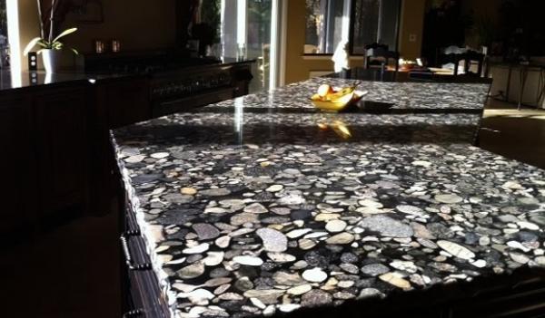 Quality Black Marinace Stone Slab Countertops Granite Contemporary Kitchen Flooring Wall for sale