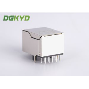 Panel Mount Single Port PoE RJ45 Ethernet Connector with 10/100base-T transforme