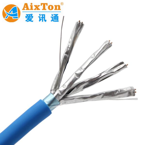 Quality 4 Pairs BC Utp Ftp Cat6A Cat7 LAN Ethernet Cat5E Patch Cord Cable UTP Cable With Color-coded PE Insulation Materials for sale