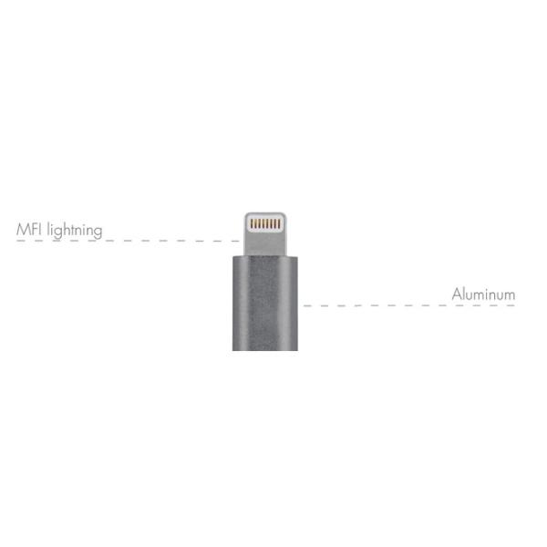 Good Quality Metal iPhone 5 USB Data Transfer Cable USB Charging Cable Nylon Braided