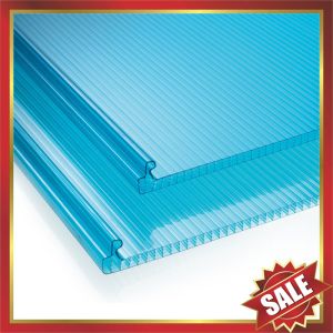 U lock hollow pc sheet,locking structure multi wall sheet,U lock polycarbonate