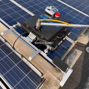 Rotating Solar Panel Cleaning Robot with 1100mm Cleaning Width and Artificial