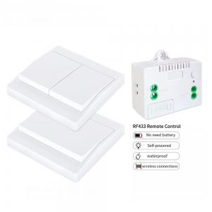  Wireless Self Powered Remote Control Switch Panel Waterproof Wall Light Switch 10A Manufactures