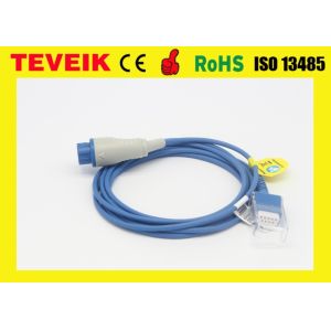 China Mindray SPO2 Extension Cable Compatible with LNCS sensor T5 T8 Round 7 pin to DB 9pin on sale