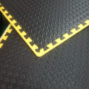 3/8" Thick Interlocking Gym Floor Mats / Interlocking Workout Mats 60*60cm