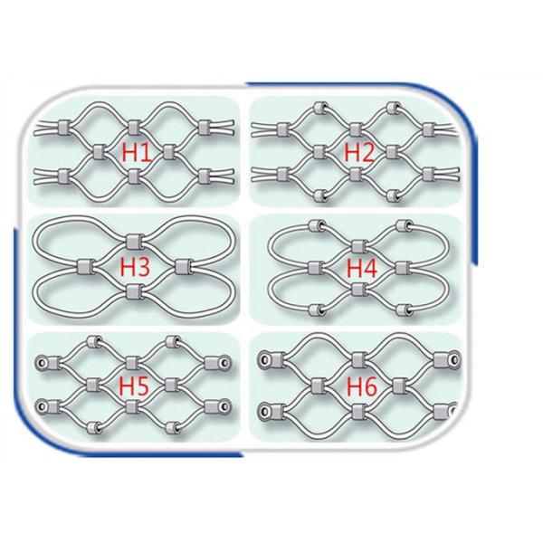 SGS SS316 Ferrule Cable Mesh Webnet Wire Mesh For Decoration Construction