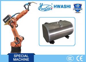  HWASHI 6 Axis Mig Tig Welding Robot  Arm for  Aluminum Fuel Tank Manufactures