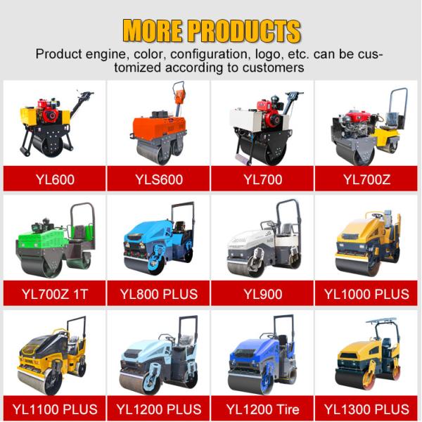 3Ton Concrete Compactor Double Drum Diesel Engine Vibrator Roller Machine Mini Small Road Roller Road Compactor
