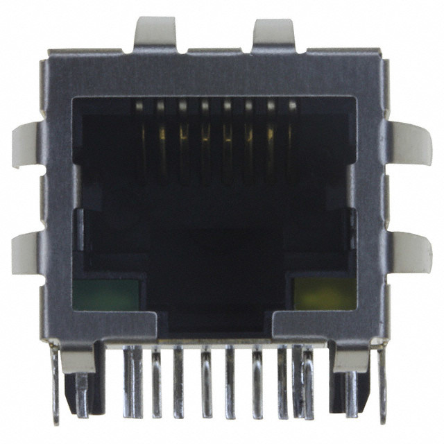  10/100 Base-TX RJ45 1x1 Tab-DOWN with LEDs 8-pin (J0 series) integrated magnetics connector (ICM) J0011D21BNL Manufactures