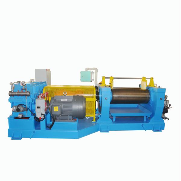 Quality Two Roll Rubber Mixing Mill With PLC Control And Φ450X1200 Roller D*L Mm 24.26m/min Front Roller Linear Speed for sale