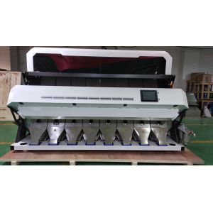 High Throughput 8 Chutes Wheat Color Sorter , CCD Wheat Sorting Machine