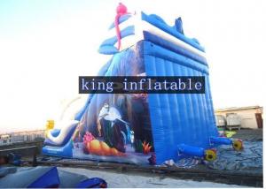  Sea Animals Theme Inflatable Dry Slides OEM PVC Tarpaulin Inflatable Fun For Kids Manufactures