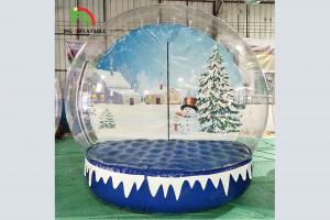  Christmas Giant Inflatable Snow Globe 10Ft HOutdoor Commercial Inflatable Snowball Transparent Christmas Decoration Manufactures