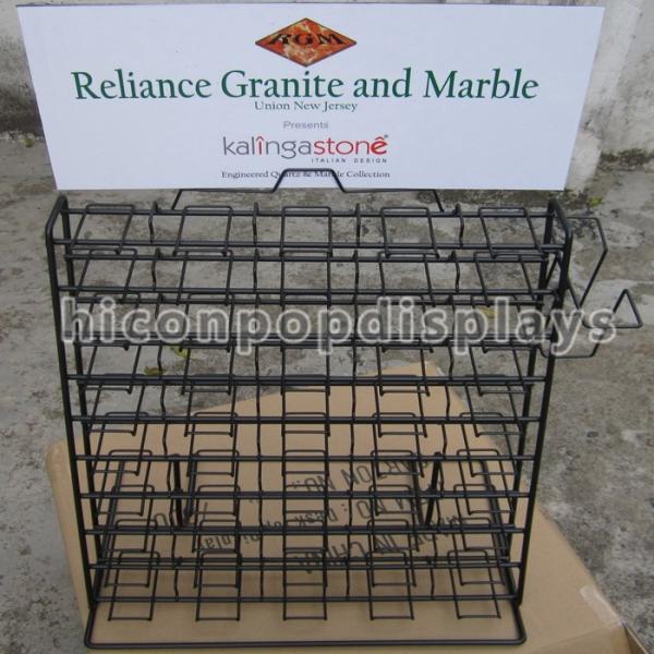 Quality Wire Waterfall Tile Display Racks Table Top Presentation Decorators for sale