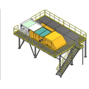 Customizable Steel Structure Platform For Mining Projects Galvanized