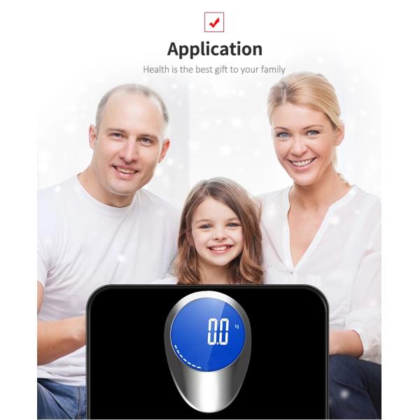 High Precision AAA Batteries Powered Electronic Bathroom Scale